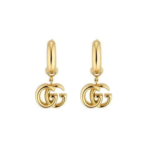 womens gold gucci earrings|Gucci silver earrings for women.